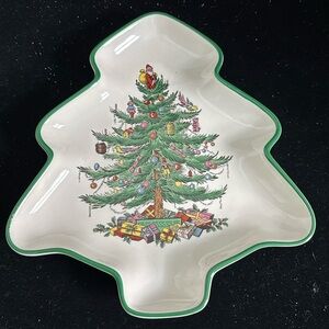 Spode Christmas Tree Shaped Dish 7.5”